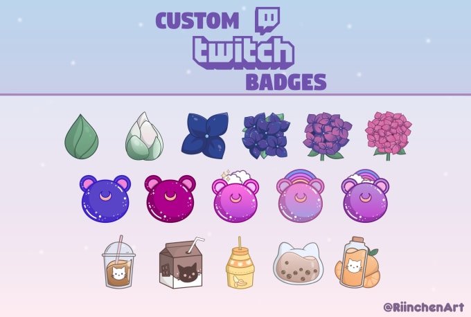 Gig Preview - Create custom badges for twitch, discord, kick