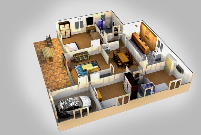 Gig Preview - Create 3d floor plan and 3d rendering