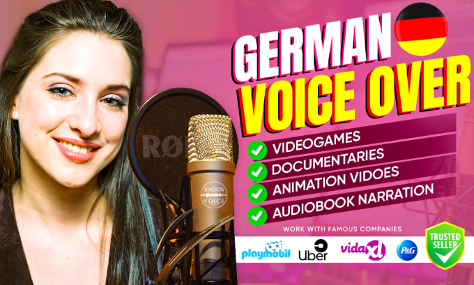 Bestseller - record a female german voice over with my warm and perfect voice4u