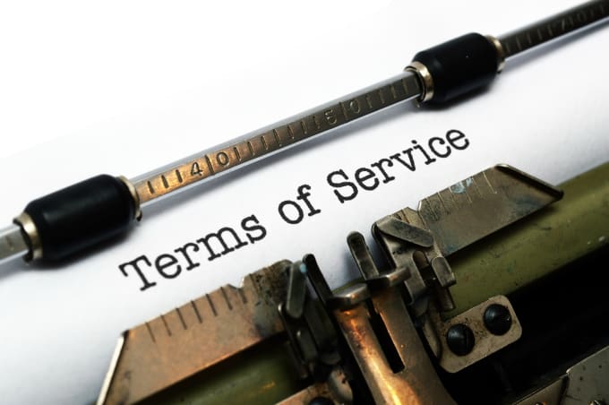 Gig Preview - Draft the terms of service for your web site tos