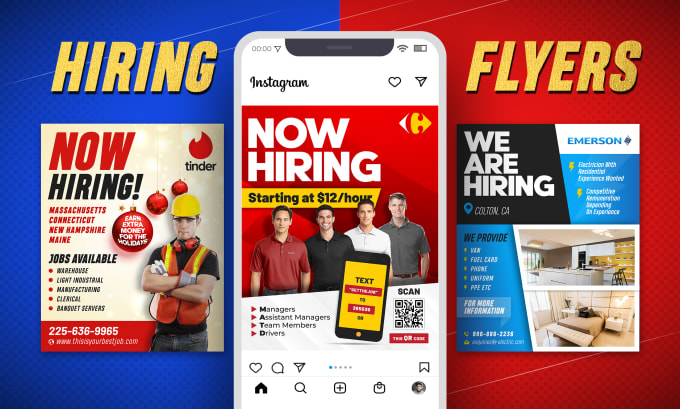 Gig Preview - Design job hiring flyer, recruitment flyer, social media ads for available jobs