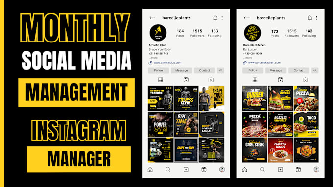 Gig Preview - Be your instagram manager content creator for monthly social media management