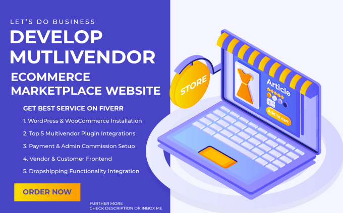 Gig Preview - Develop multi vendor ecommerce marketplace in woocommerce