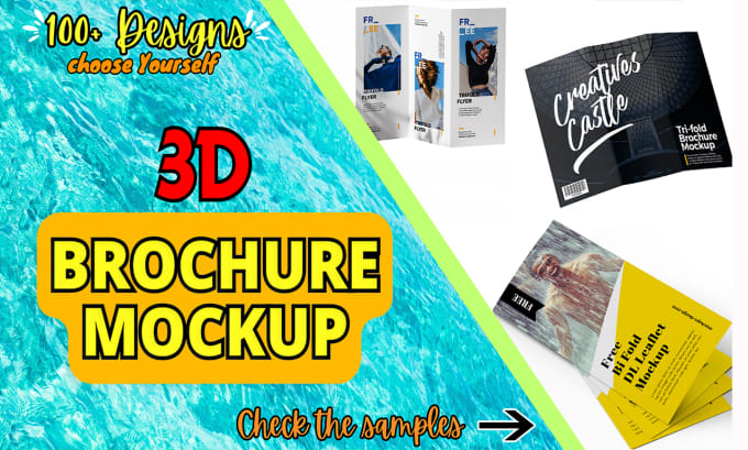 Gig Preview - Give you 3d photorealistic brochure cover mockups