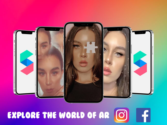 Gig Preview - Our agency will create an ar filter for snapchat or tiktok with effect house or lens studio