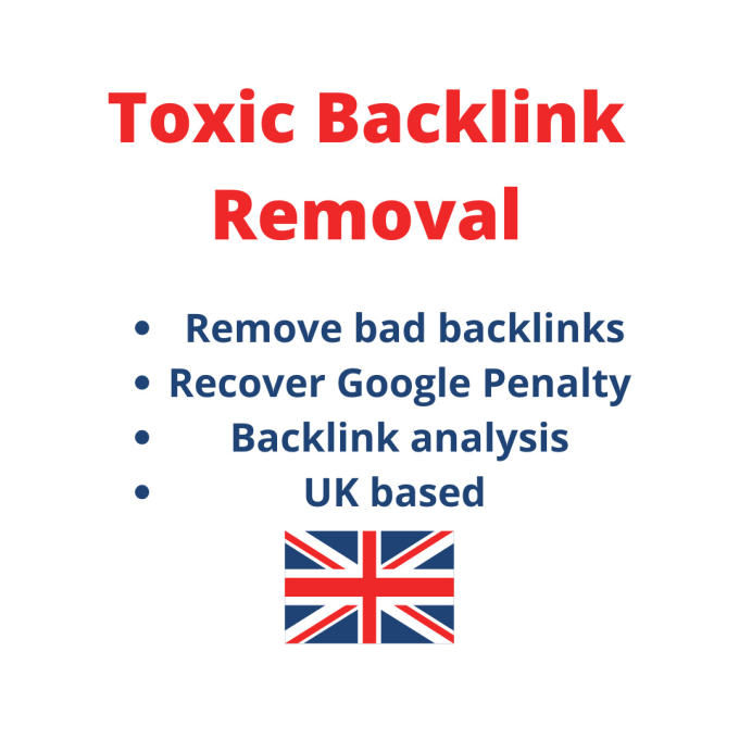 Gig Preview - Disavow delete toxic domain backlink, reduce spam score recover google penalty