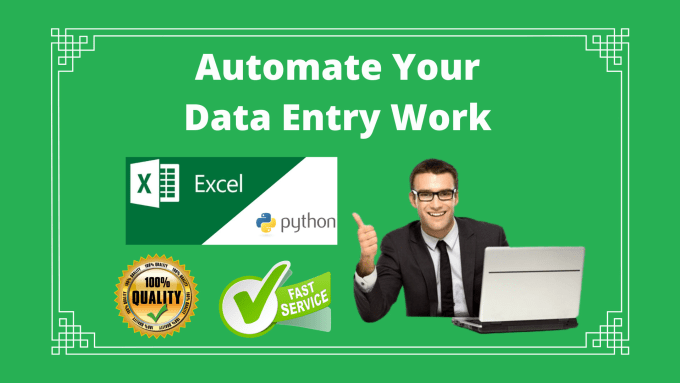 Gig Preview - Automate your excel data entry, data cleaning job