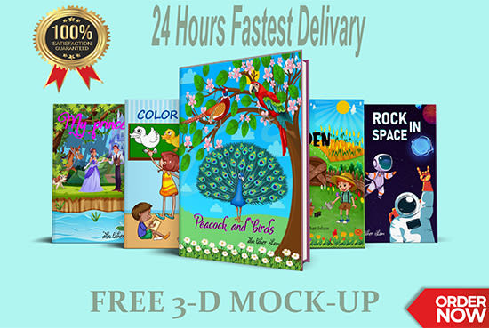 Bestseller - create a children book cover and  illustration book cover