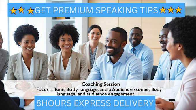 Gig Preview - Coach you in public speaking building your confidence and presentation skills