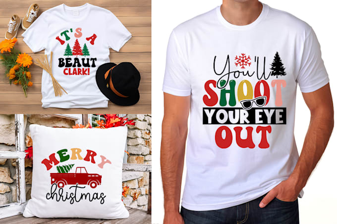 Gig Preview - Do unique christmas and others design bundle