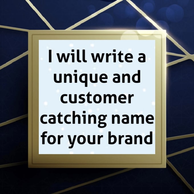 Gig Preview - Create unique names for your brand and business