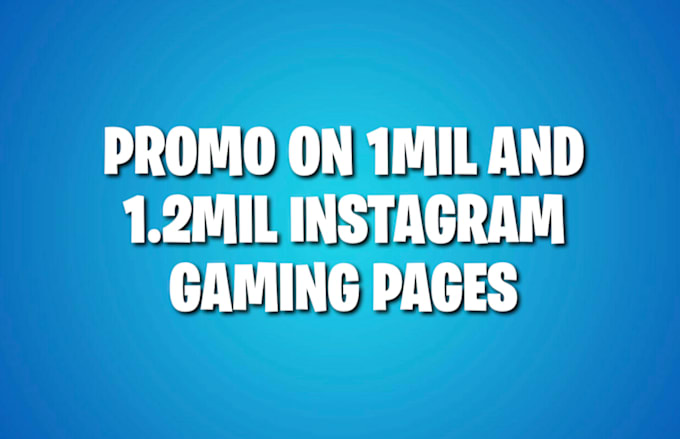 Bestseller - do instagram promotion shoutout on gamer pages