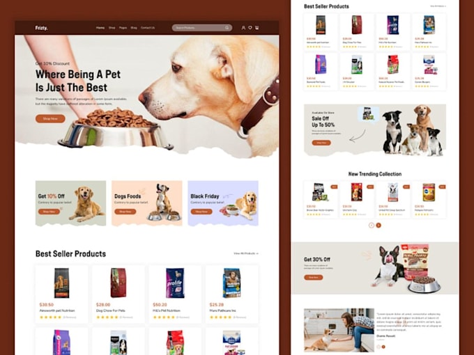 Gig Preview - Build animal pets care website, veterinary portfolio website