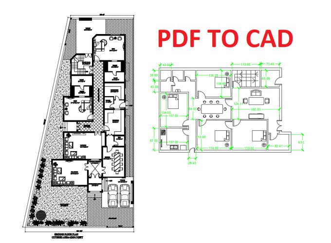 Gig Preview - Convert PDF to  autocad drawing