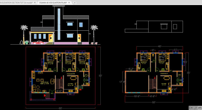 Gig Preview - Design house plan or floor plan in autocad