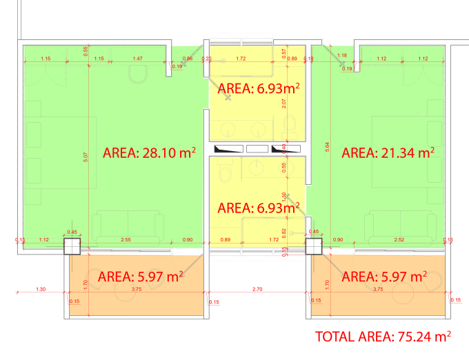 Gig Preview - Calculate exact area and dimensions from plan or drawing