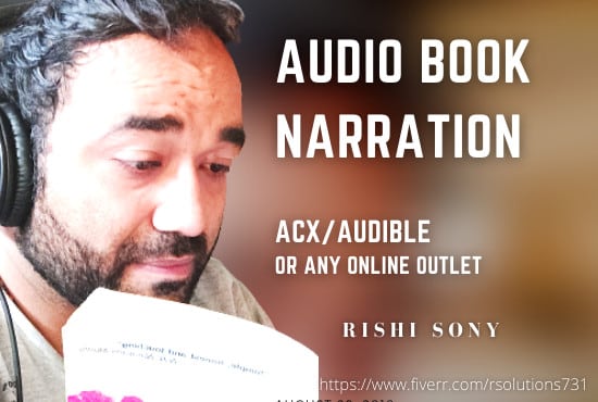 Gig Preview - Be your voice actor for audio book