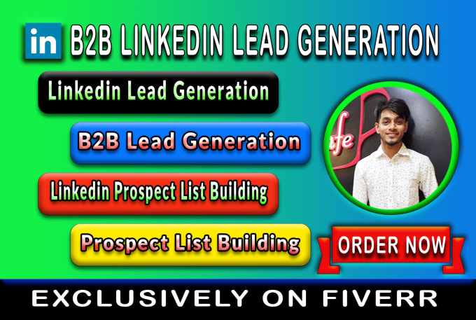 Gig Preview - B2b linkedin lead generation and targeted b2b lead generation