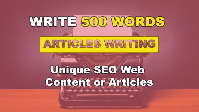 Gig Preview - Write 500 words of SEO article for contextual backlinks