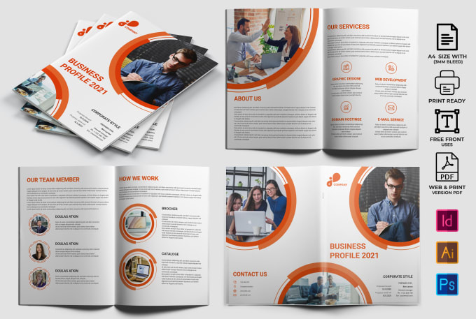 Gig Preview - Design indesign company profile, proposal, brochure, booklet, business proposal