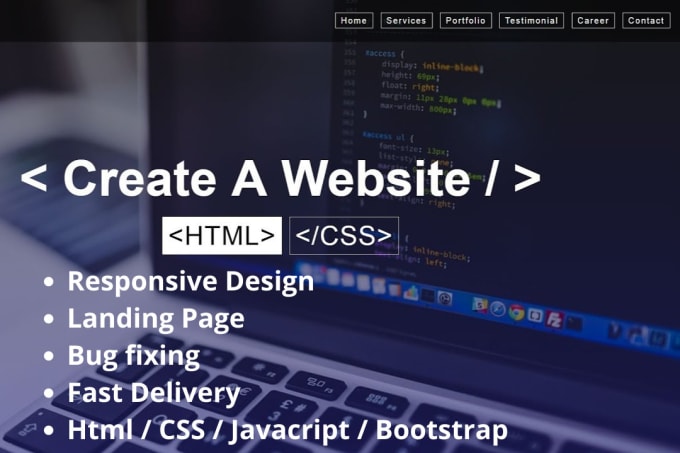 Gig Preview - Frontend web develop react js HTML CSS javascript responsive front end website