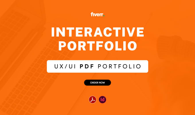 Gig Preview - Design an interactive UX UI portfolio on a PDF