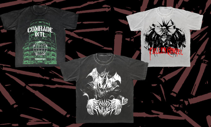 Gig Preview - Make a streetwear metal, gothic design for your brand