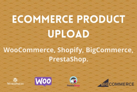 Gig Preview - Do woocommerce, shopify product upload