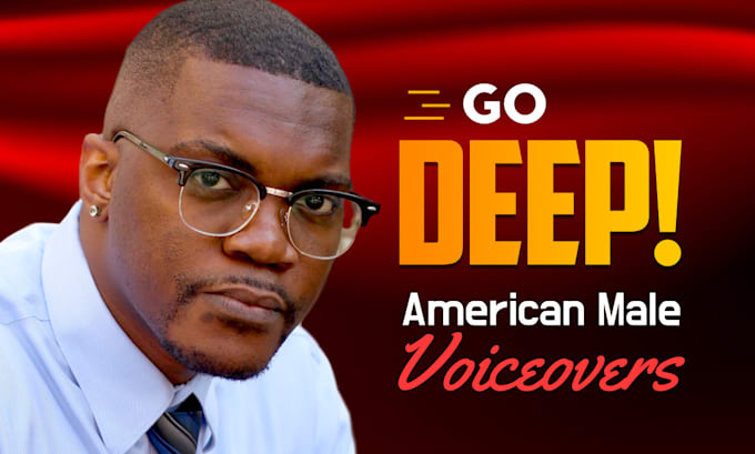 Gig Preview - Be your deep epic african american male voice over actor, black voiceover artist