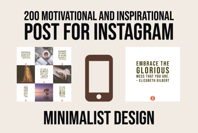 Gig Preview - Give you 200 motivational and inspirational instagram posts