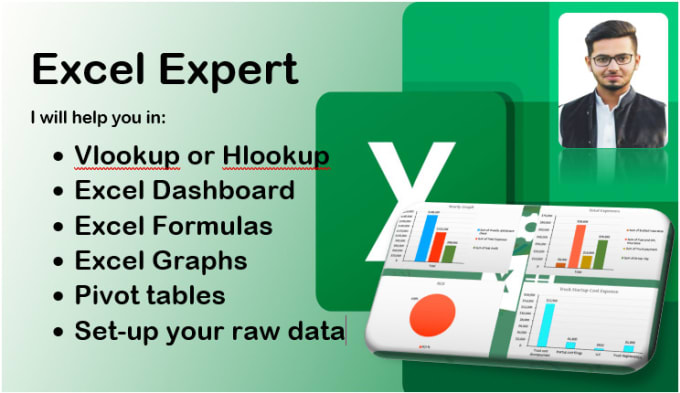 Gig Preview - Create excel dashboard, vlookup, pivot tables and graphs