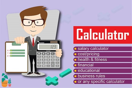 Gig Preview - Create custom web  calculator for your wordpress website