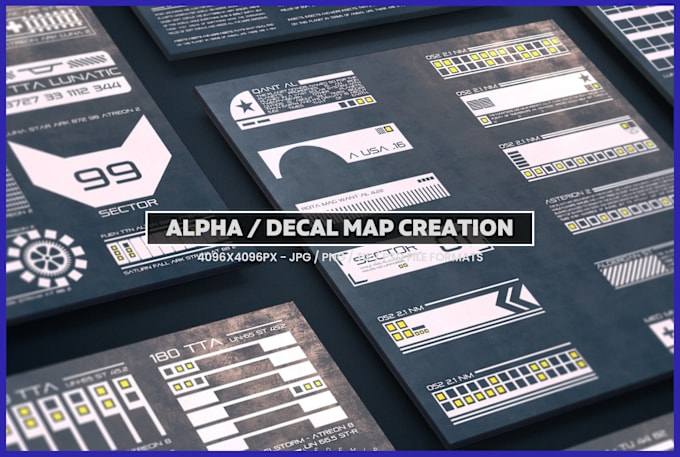 Gig Preview - Do create decal and alpha map for you