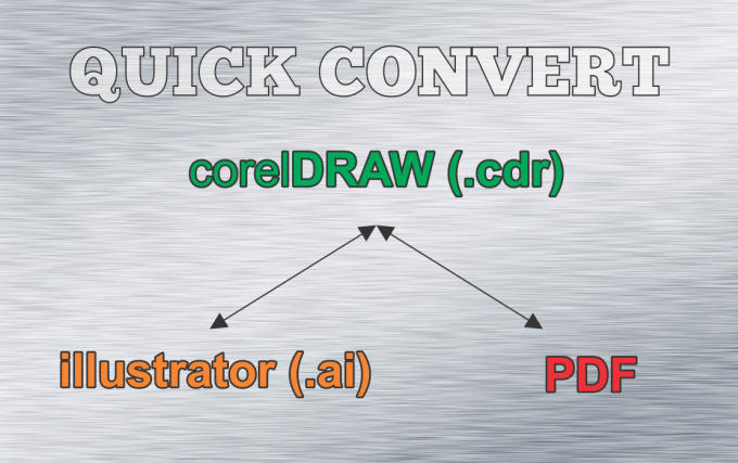 Gig Preview - Convert cdr ai pdf and vice versa