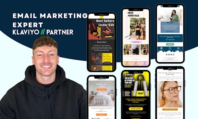 Gig Preview - Setup klaviyo email marketing flows for your ecommerce store