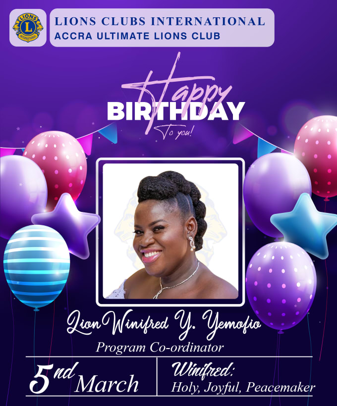 Gig Preview - Design a birthday post for social media