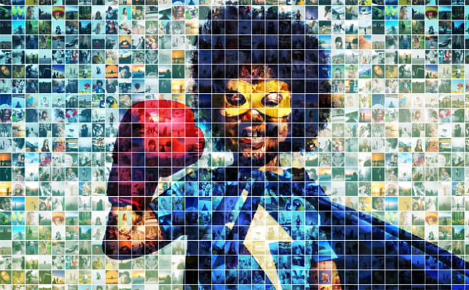 Gig Preview - Do an amazing photo mosaic photo slideshow video