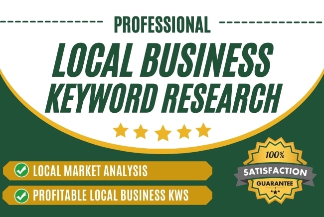 Gig Preview - Do local business keyword research and competitor analysis