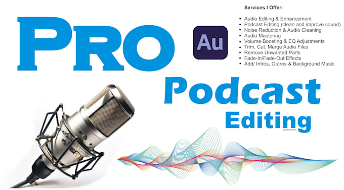 Gig Preview - Do professional audio podcast editing cleaning split fix sync