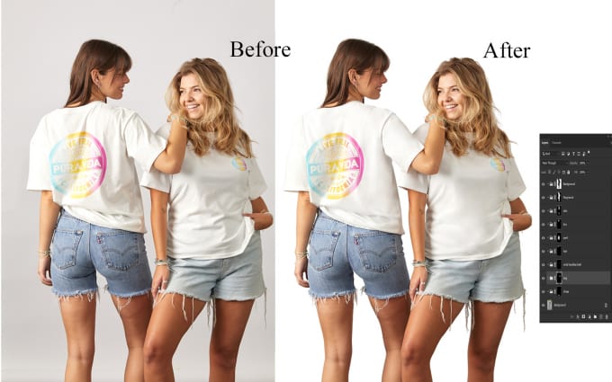 Gig Preview - Photo background remove and wrinkle remove resize for amazon