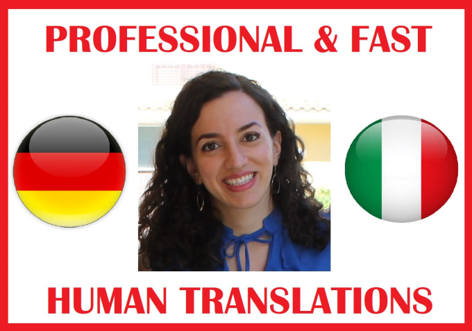 Gig Preview - Provide professional german to italian translations