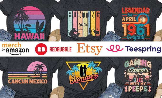 Bestseller - do custom retro vintage t shirt design or vintage logo within 24hrs