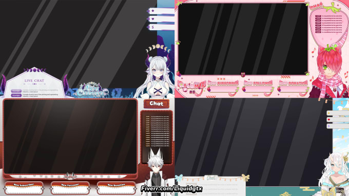 Make a stream overlay with a character from anime, game osu by Tranconoid |  Fiverr