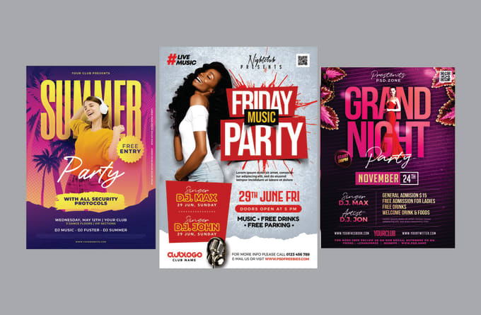 Gig Preview - Design event flyer, party flyer, club flyer