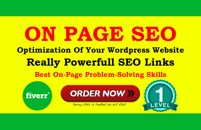 Gig Preview - Do on page advanced seooptimization of your wordpress website