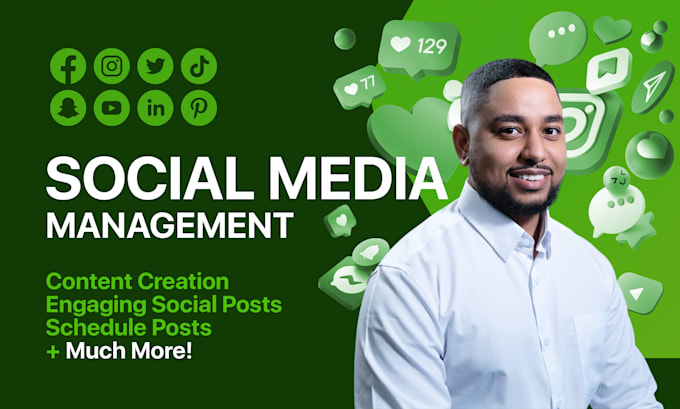 Gig Preview - Be your social media manager and create engaging content