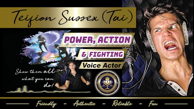 Gig Preview - Voice your character for fighting games or animation