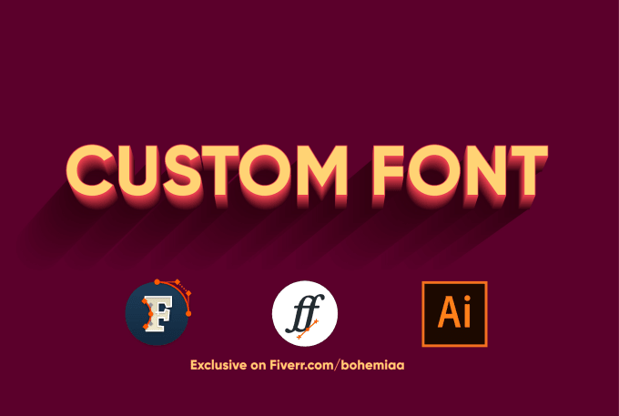 Gig Preview - Create a custom font for you in ttf, otf