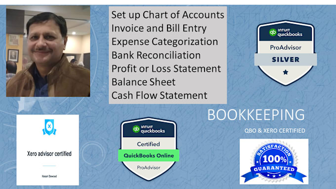 Bestseller - do bookkeeping using quickbooks online and xero