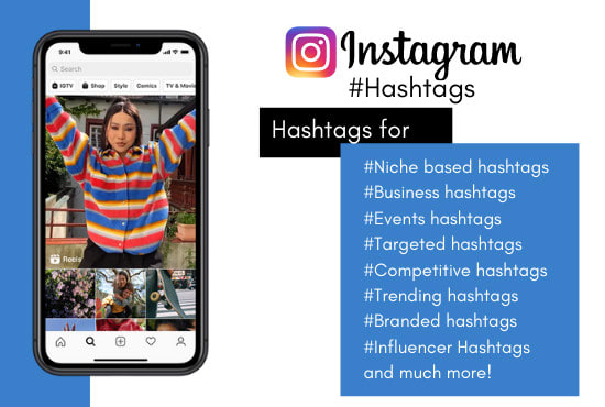 Gig Preview - Make your instagram grow with hashtags